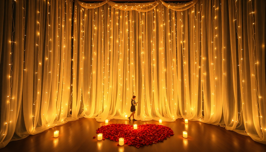 Illuminate Your Love: Transforming Proposals with the Magical Love Curtain Light