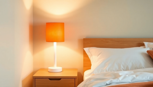 Elevate Your Space with the Nordic Orange Green White Bedside Lamp