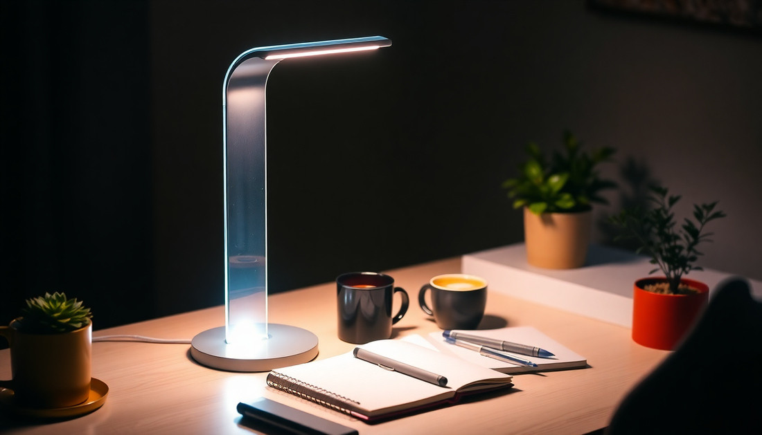 Elevate Your Space with the Captivating Creative Acrylic LED Touch Desk Lamp