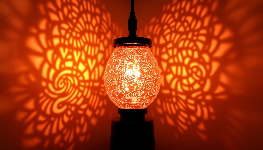 Unlock the Mesmerizing Atmosphere of the Ins Rotating Light Shadow Lamp