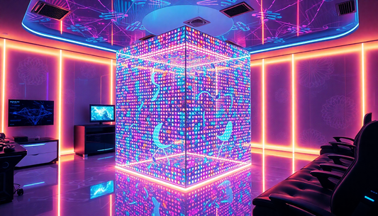 Elevate Your Gaming Room with the Mesmerizing Thousand Mirrors 3D Lamp Magic Cube