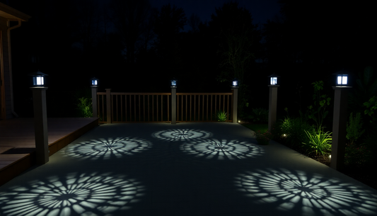 Illuminate Your Outdoor Oasis: 6 Pack Outdoor Post Cap Lights for Deck, Fence, and Patio