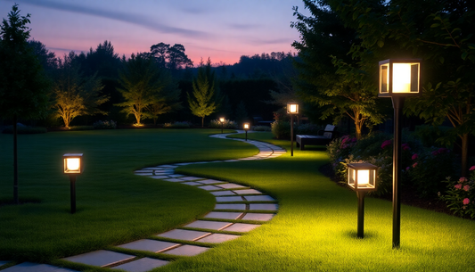 Illuminate Your Outdoor Oasis with Solar Square and Lawn Lights