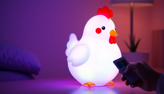 Illuminate Your World with the Captivating Cool Chicken Silicone Night Lamp