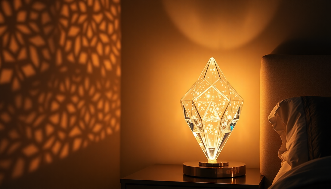 Illuminate Your Space with the Captivating Diamond Crystal Table Lamp