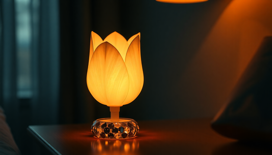 Illuminate Your Space with Handmade DIY Tulip Flower Small Night Lights