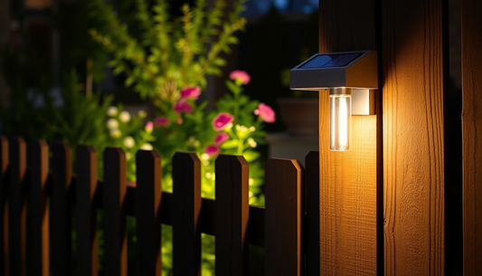 Illuminate Your Outdoor Space with Stainless Steel Solar Fence Security Lights