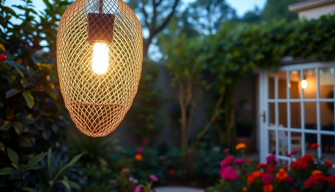 Illuminate Your Outdoor Oasis with the Solar Fishnet Lamp