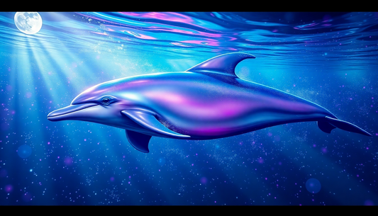 Elevate Your Space with the Mesmerizing Dolphin Changing Color Atmosphere Night Light