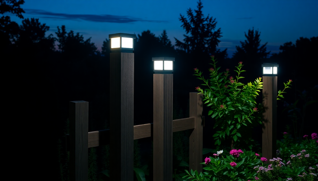 Illuminate Your Garden with Radiant Solar Post Cap Lights