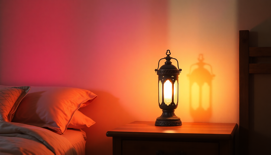 Illuminate Your Space with the Captivating Lantern Sunset Table Lamp