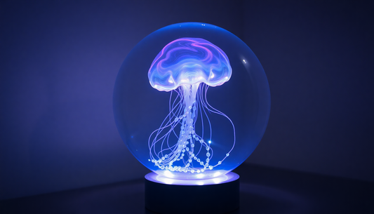 Unlock the Mesmerizing Glow of the Jellyfish Crystal Ball Luminous Lamp