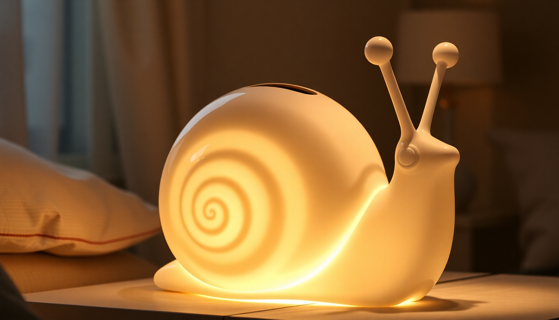 Elevate Your Space with the Enchanting Multi-functional Snails Piggy Bank Night Lamp