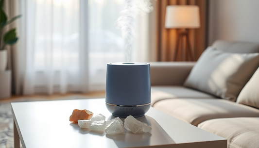 Elevate Your Space with the Cool-Mist Impeller Air Humidifier Crystal Salt Diffuser