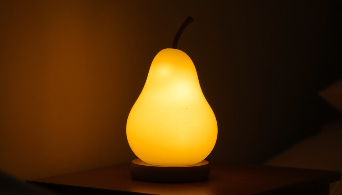 Illuminate Your Space with the Enchanting LED Pear Fruit Night Light