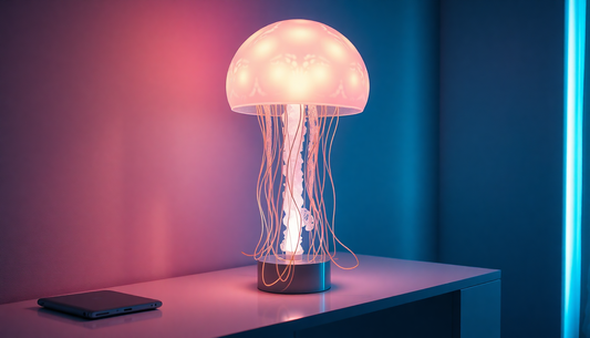 Bring the Enchanting Underwater World to Your Home with the Small Led Desktop Square Simulation Jellyfish Lamp