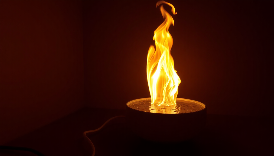 Elevate Your Home Ambiance with the Mesmerizing Water Ripple Flame Atmosphere Table Lamp