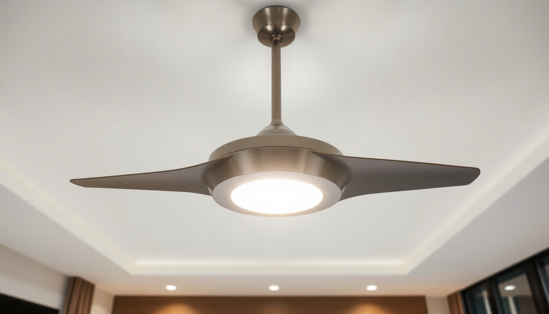 Elevate Your Home with the 26cm Round Remote Control Ceiling Fan: A Luminous and Efficient Solution