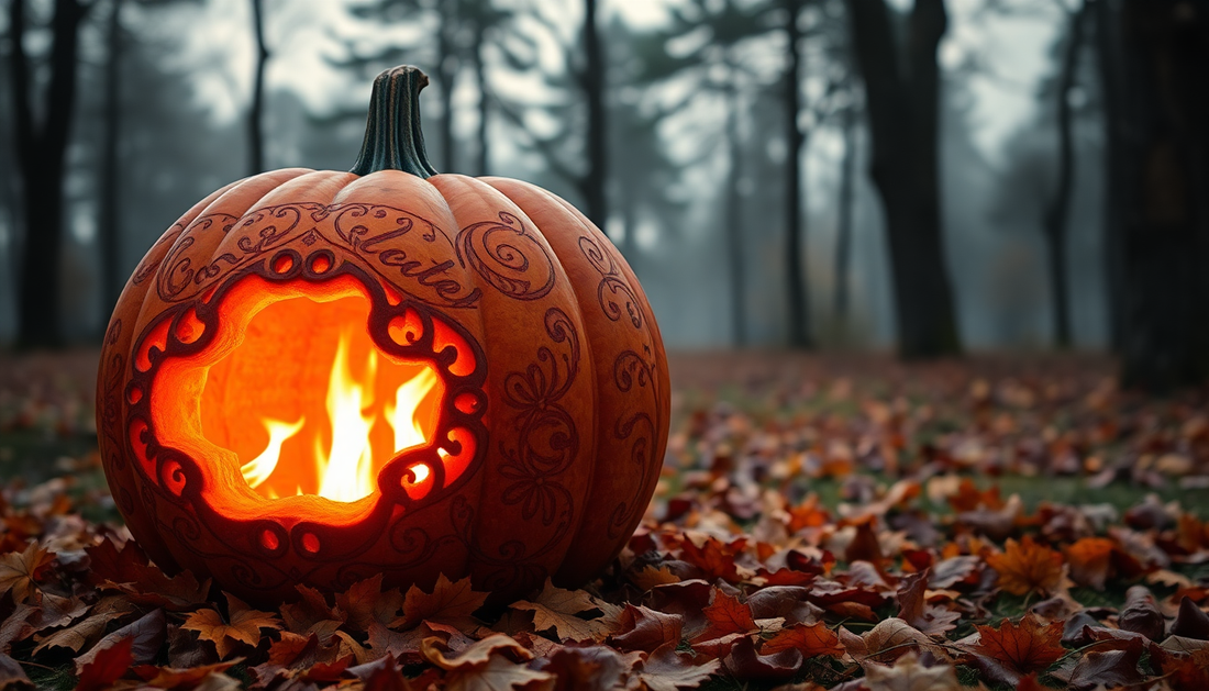 Discover the Enchanting Glow of the 1pc Exclusive Design Large Pumpkin Alcohol Stove