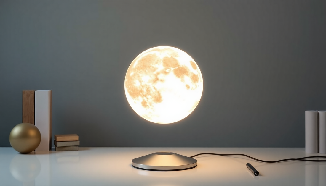 Elevate Your Workspace with the Magnetic Levitation Desk Lamp Moon