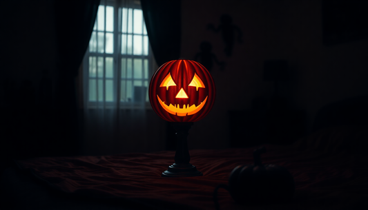 Unleash the Spooky Charm of the Halloween Jack Glowing Table Lamp