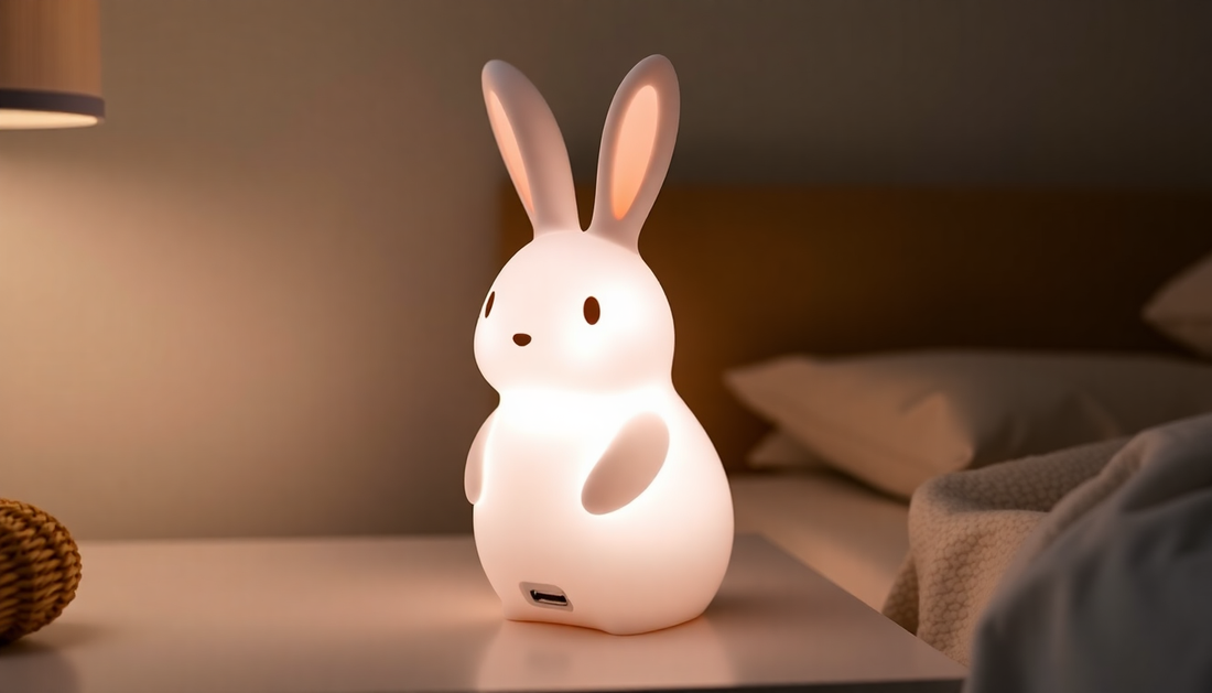 Illuminate Your Space with the Enchanting Rabbit USB Silicone Night Lamp