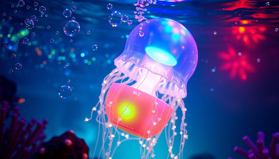 Illuminate Your World with the Mesmerizing Jellyfish Bluetooth Speaker Lamp