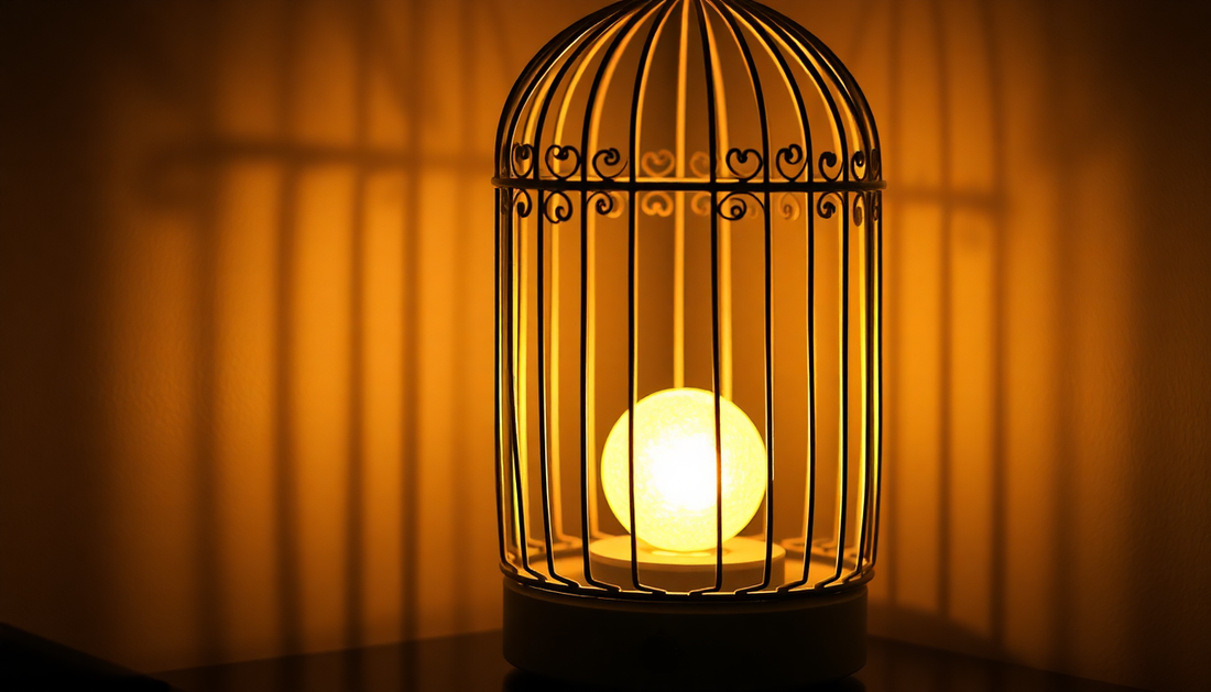 Elevate Your Space with the Creative Charging Bluetooth Audio Bird Cage Small Night Lamp