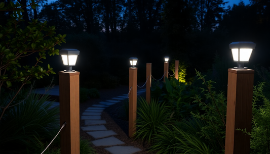 Illuminate Your Outdoor Oasis: 8 Pack Outdoor Solar Post Cap Lights for Stunning Garden Decor