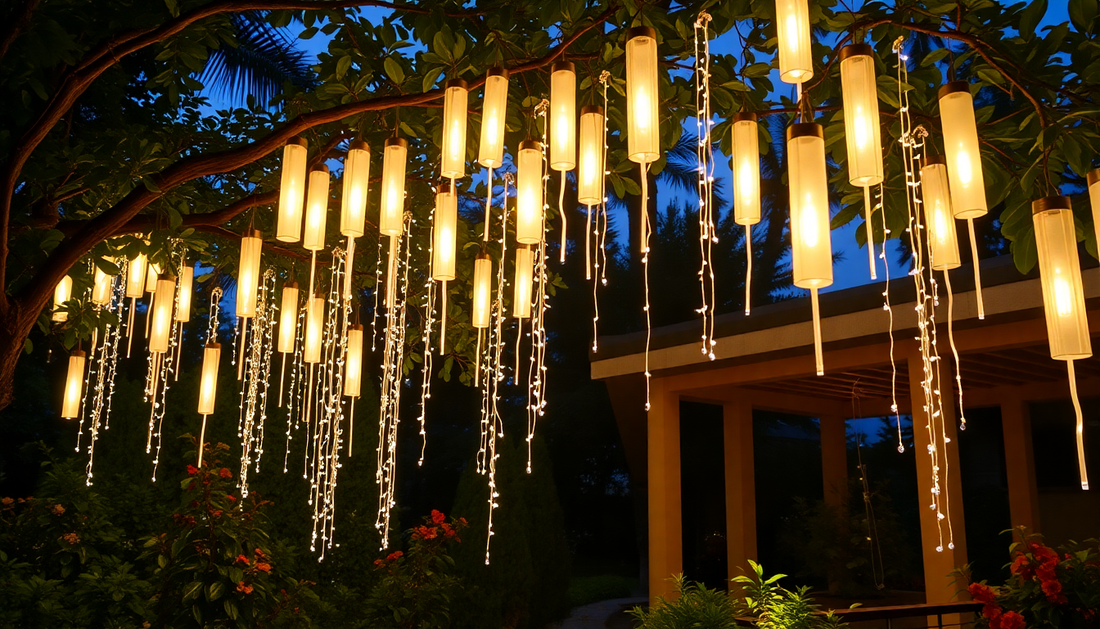 Elevate Your Outdoor Oasis with Led Meteor Rain Lantern Garden Lights