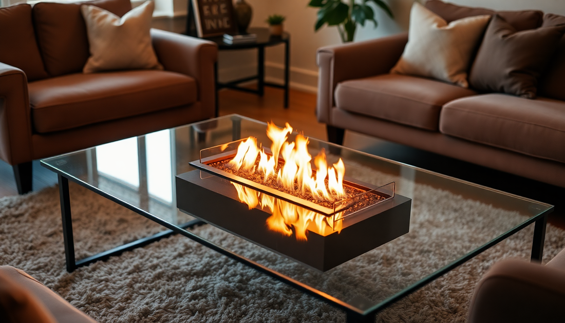 Cozy Up with the Mini Alcohol Lamp Fireplace: A Portable and Stylish Indoor Fire Pit