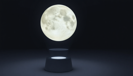 Elevate Your Space with the Captivating 3D Magnetic Floating Levitating Moon Lamp