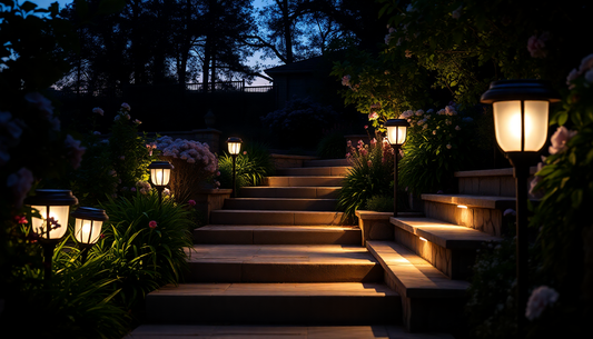 Illuminate Your Outdoor Oasis: Discover the Magic of Solar Stairs Courtesy Lamps