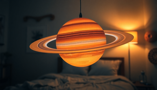 Elevate Your Space with the Mesmerizing 3D Printed Saturn Lamp