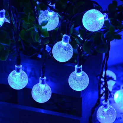 Remote Control Usb Bubble Ball Outdoor Holiday Decoration String Lights