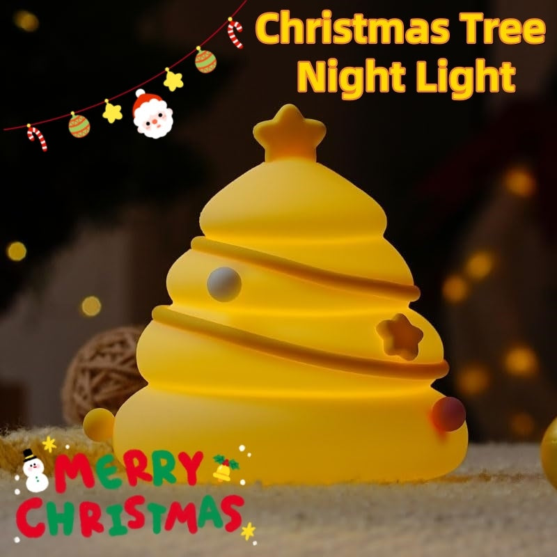 Christmas Tree Silicone Night Lights Table Lamp