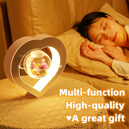 Heart Floating Table LED Night Light Magnetic Levitation Creatives Lamp