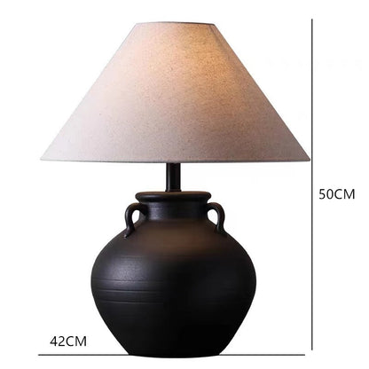 Ceramic Table Lamp Silent Style Large Modern Ornament