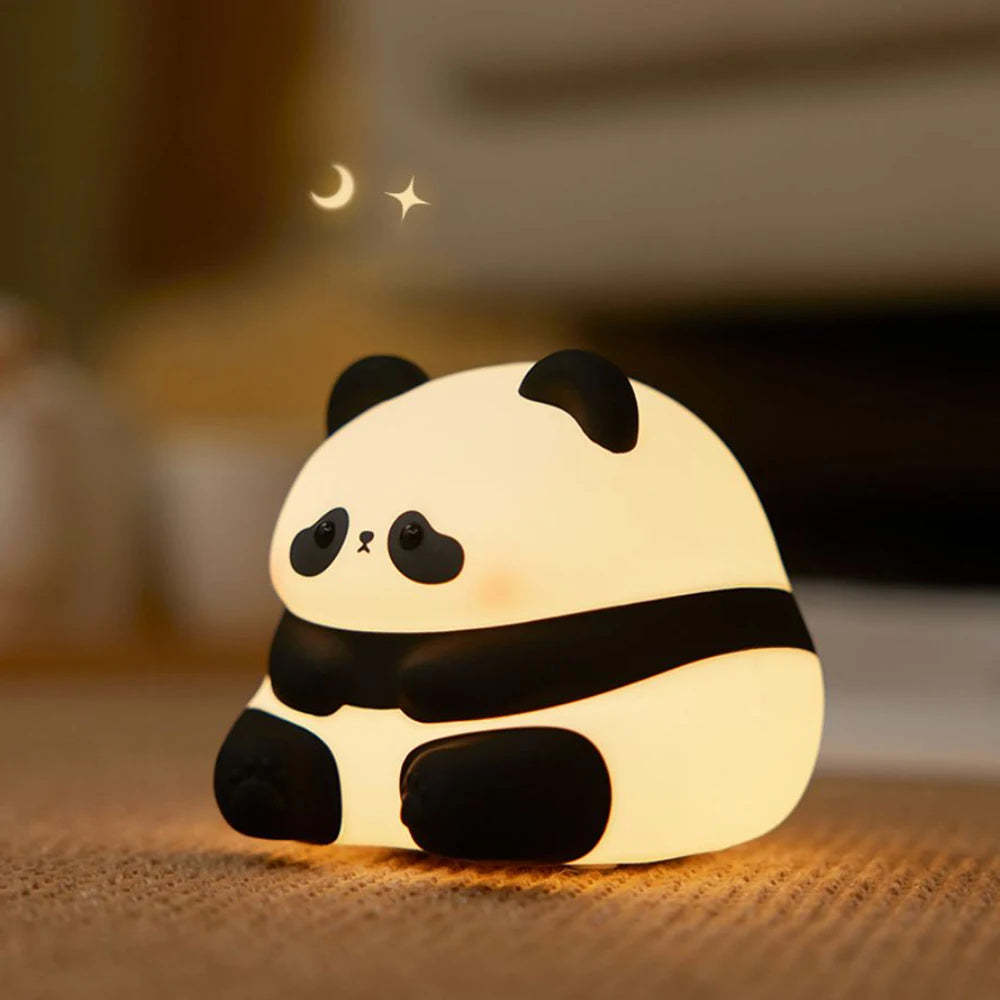 Panda Night Lights For Kids Cute Animal Silicone Lamp