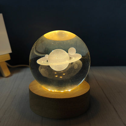 Usb Plug-in Luminous Crystal Ball Night Light