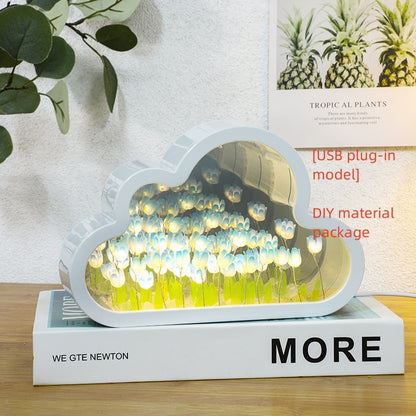 Tulip Night Lamp DIY Material Cloud Tulips Night Lamp Decorative