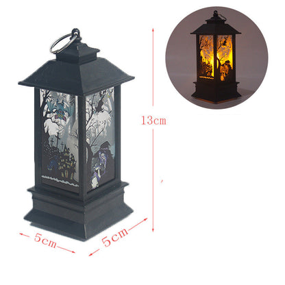 Small Wind Lantern Candle Lamp Flame Lamp Fireplace Lamp