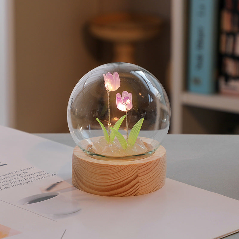 Artificial Tulip Flower Night Light LED Night Lamp