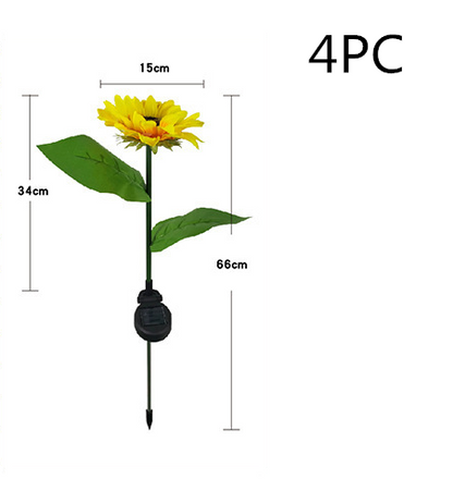 LED Solar Sunflower Lamps Solar Light Decorative Lights