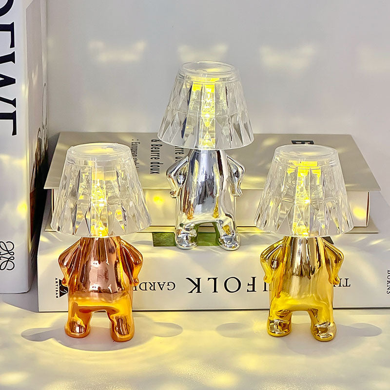 LED Creative Crystal Small Night Lamp Desktop Decoration Table Lamp