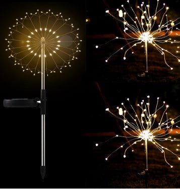 New Ground Plug Solar Fireworks Light LED Light