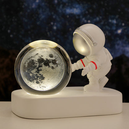 Glowing Planetary Galaxy Astronaut Crystal Ball Night Lights