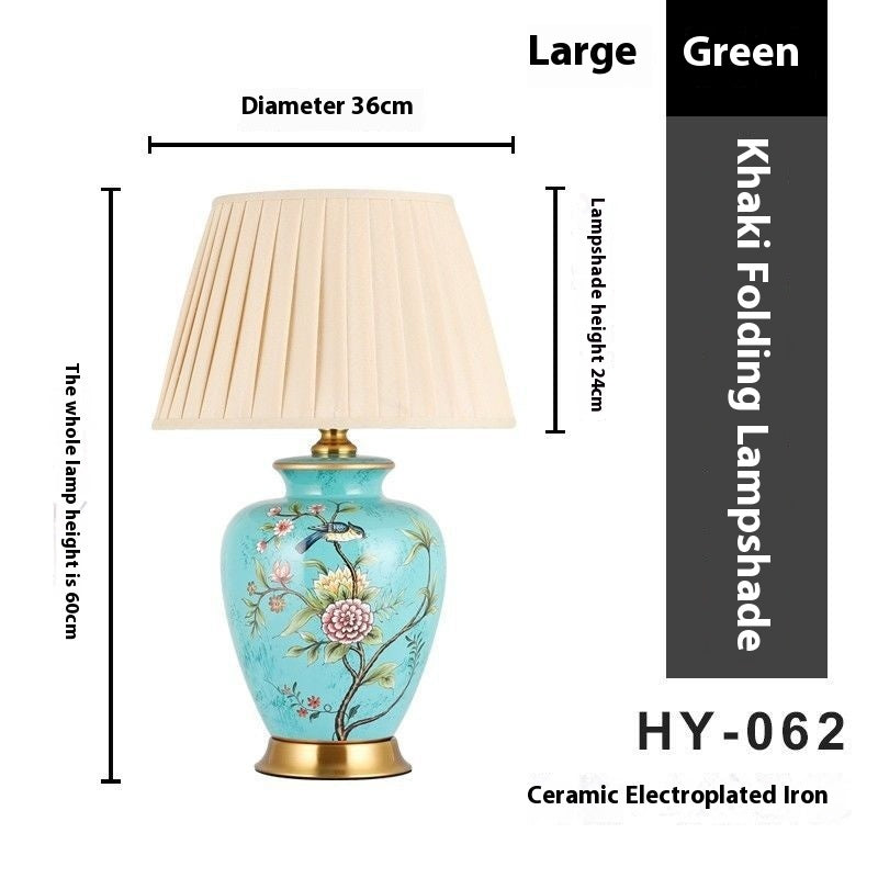 Ceramic Table Living Room Bedroom Study Bedside Lamp