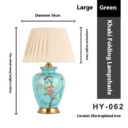 Ceramic Table Living Room Bedroom Study Bedside Lamp