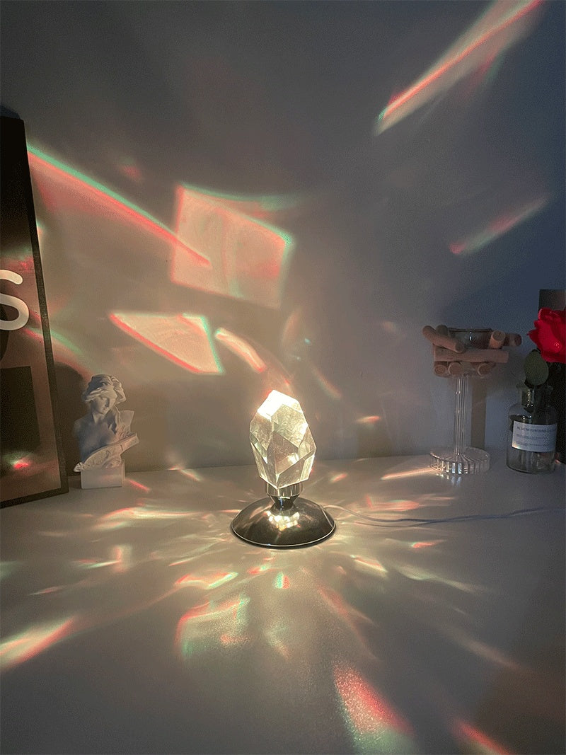 Led Crystal Night Light With Remote Control Decor Mood Light